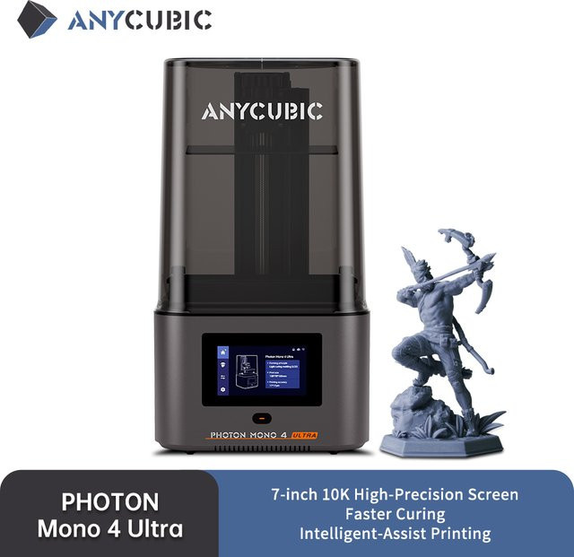 Anycubic Photon Mono 4 Ultra AE Version LCD 3D-Drucker mit 7 Zoll 10K Display für hochpräzisen UV-Harz-Druck, B/T/H: 23,6 x 23,1 x 43,0 cm - Bild 1