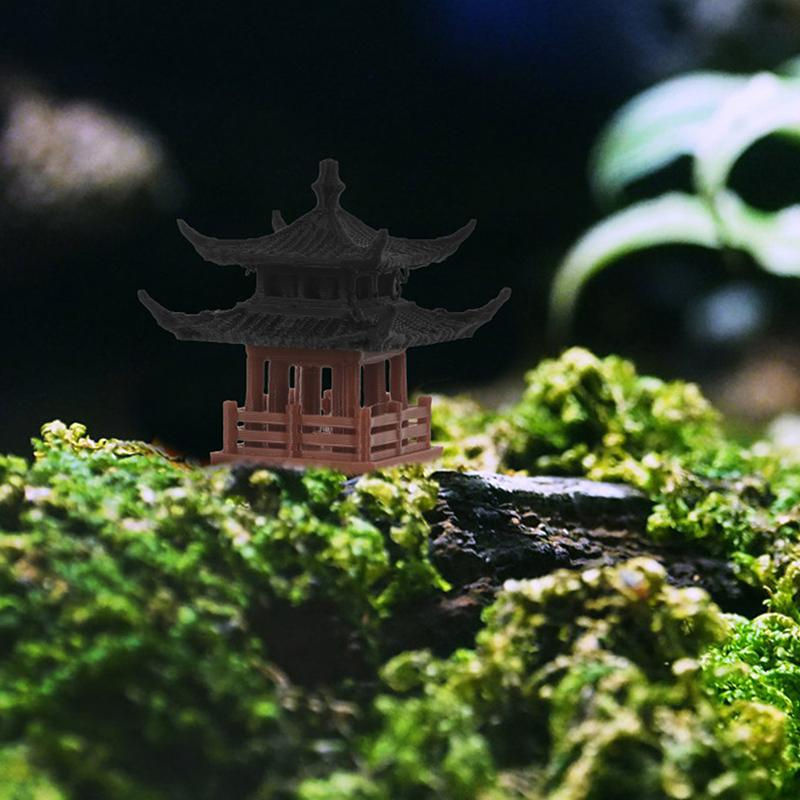 ToyToys Mini Pagodenstatue als japanische Pavillondekoration für Zen-Gärten, Aquarium und Bonsai, mehrfarbig, Höhe: 6,3 cm - Bild 8