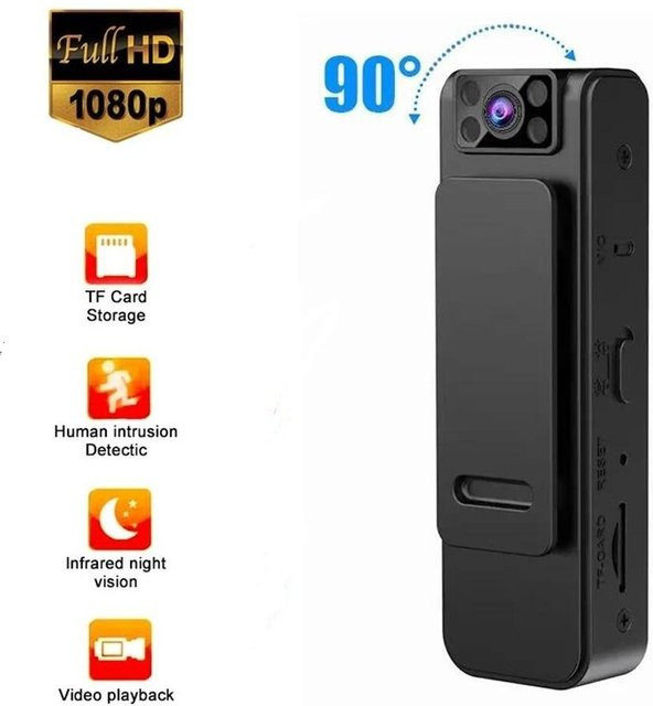 Sombrero Action Camera 1080P HD Sport Camcorder mit 16GB Karte in Schwarz mit USB-C Anschluss - Bild 1