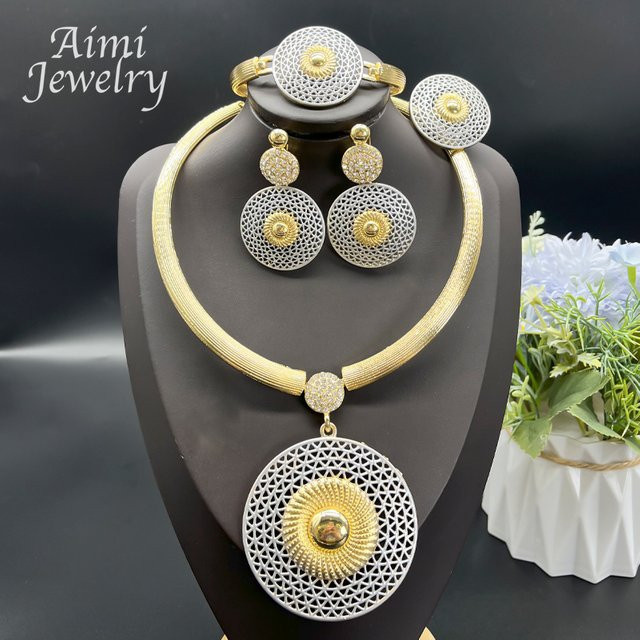 HIPUNK Schmuck-Set, 18 Karat vergoldet, Messing, Damen - Bild 1