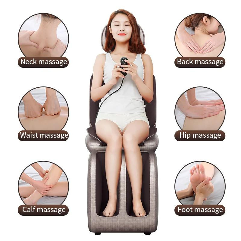 Binchi Health Electronics Elektrischer Massagesessel mit Ganzkörper-Knetfunktion, Infrarot-Heizung, Shiatsu-Massage und Vibration für Nacken, Rücken, Taille und Beine - Bild 2