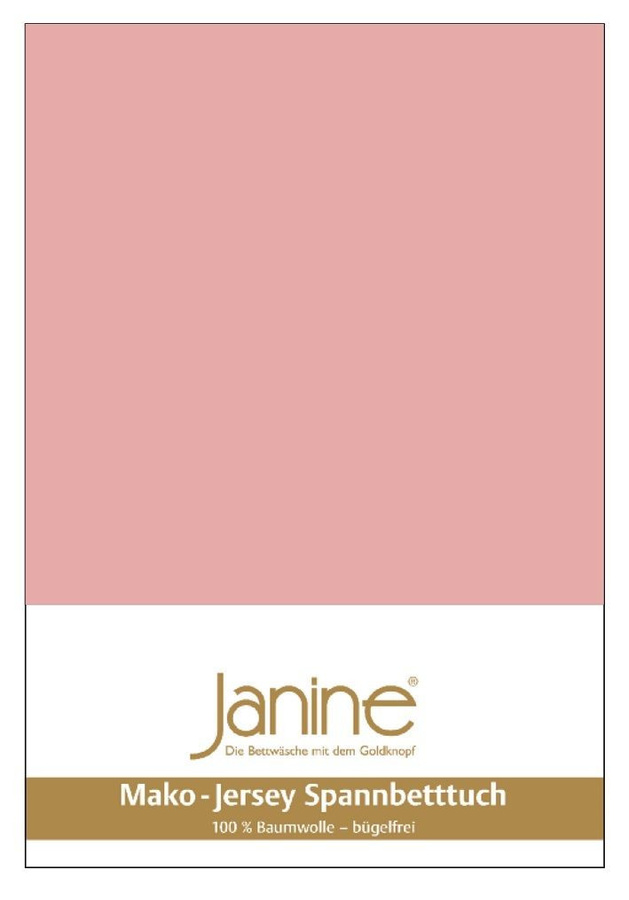 Janine Spannbetttuch aus Mako-Jersey aus 100% Baumwolle, Farbe: Zartmauve, B/T: 140 x 200 cm bis 160 x 200 cm - Bild 1