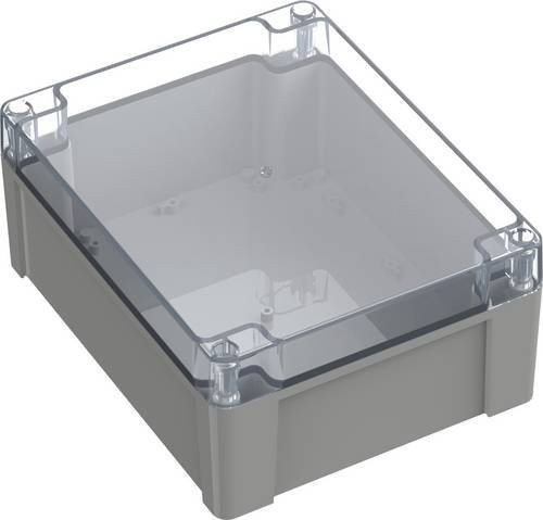 TRU COMPONENTS Universal-Gehäuse TC-10861048 aus Polycarbonat in Lichtgrau, B/T/H: 24,0 x 19,13 x 10,56 cm - Bild 1