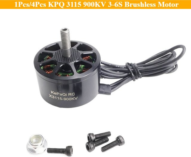 KPQ 3115 900KV Bürstenloser Motor, 1-teiliges Set, Schwarz, Metall - Bild 1