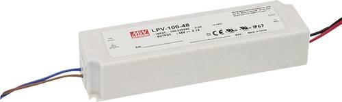 Mean Well LPV-100-12 LED-Trafo Konstantspannung 102W 12 V/DC weiß IP67 nicht dimmbar - Bild 1