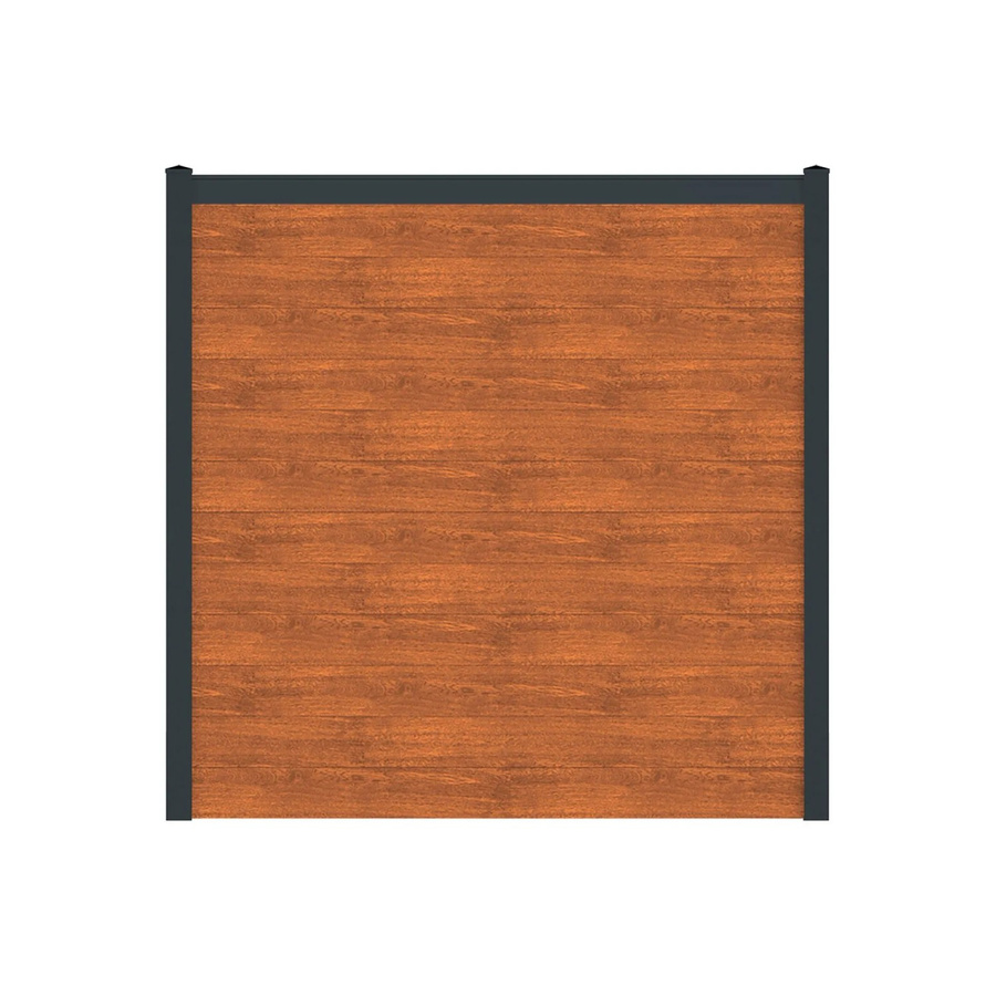 Vidual Sichtschutzzaun Snap 140 aus Aluminium in Light Oak, blickdicht, Aufdübelung, Höhe: 175 cm, Breite: 19,53 m - Bild 2