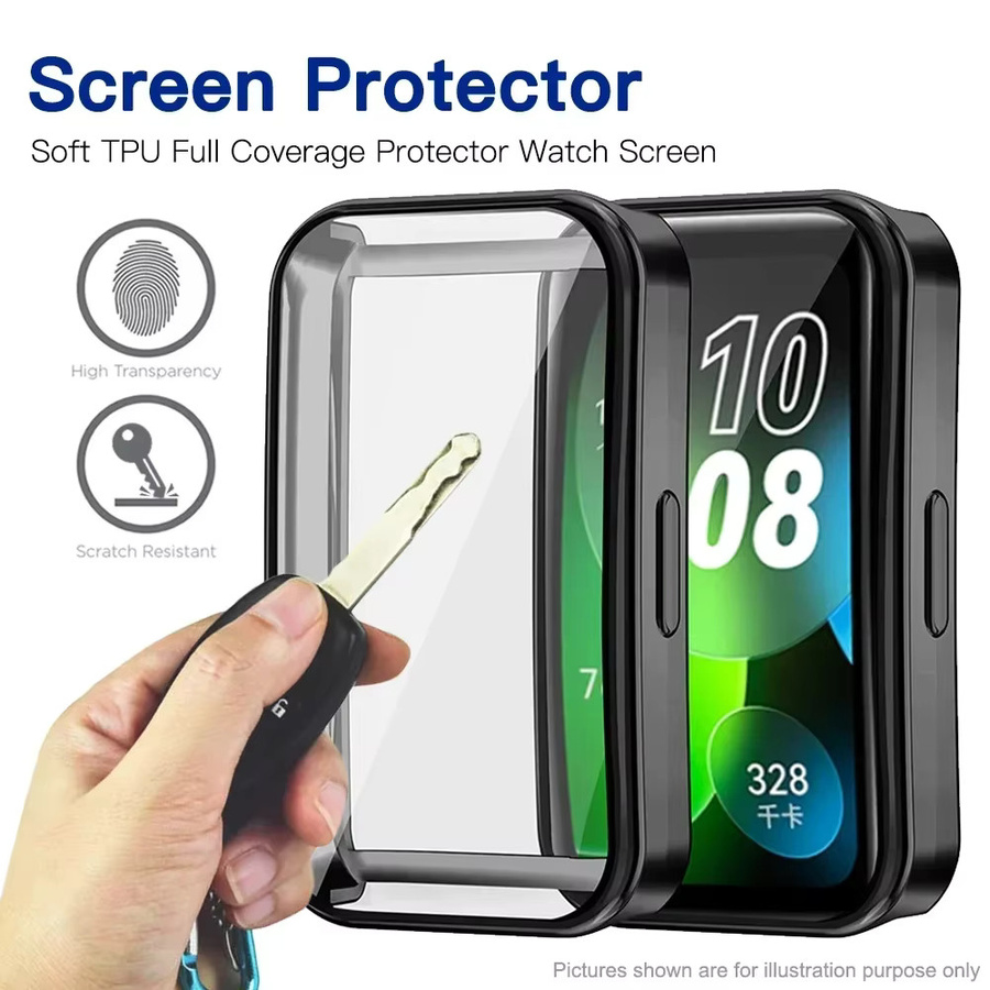 Huawei Smartwatch-Hülle, TPU, Schwarz, transparent - Bild 2