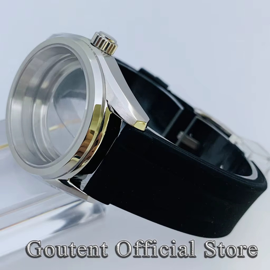 Goutent Armbanduhr, Automatik, Silber, Saphirglas, Kautschukarmband, 38 mm - Bild 2