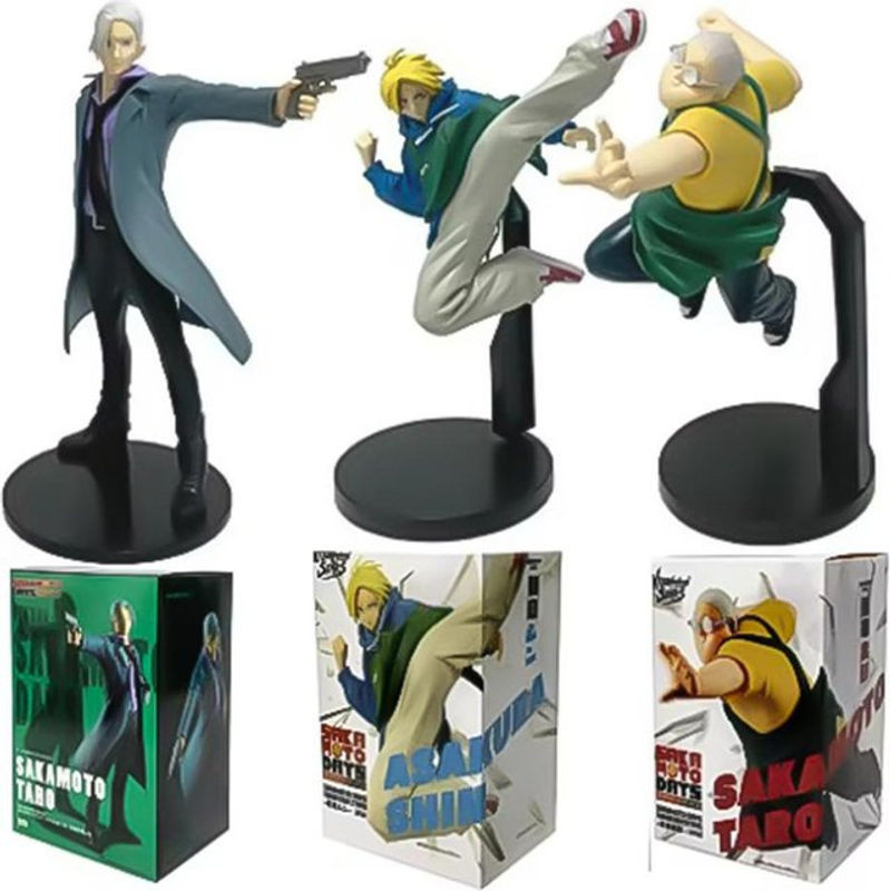 Sakamoto Days Actionfiguren aus PVC von Wucifang Jewelry für Sakamoto Taro und Shin Asakura in Multicolor, Höhe: 21 cm - Bild 1
