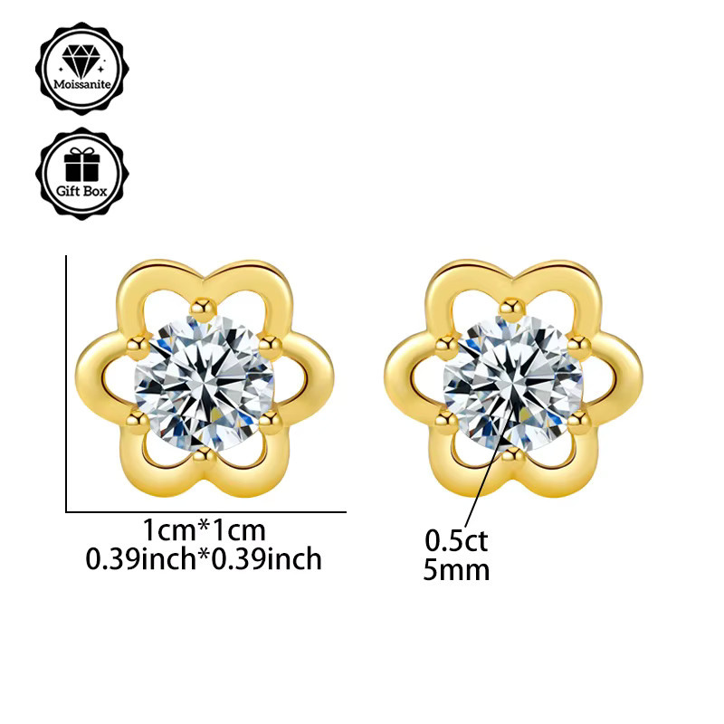LAMVOICE Ohrstecker, Moissanit, Damen - Bild 2