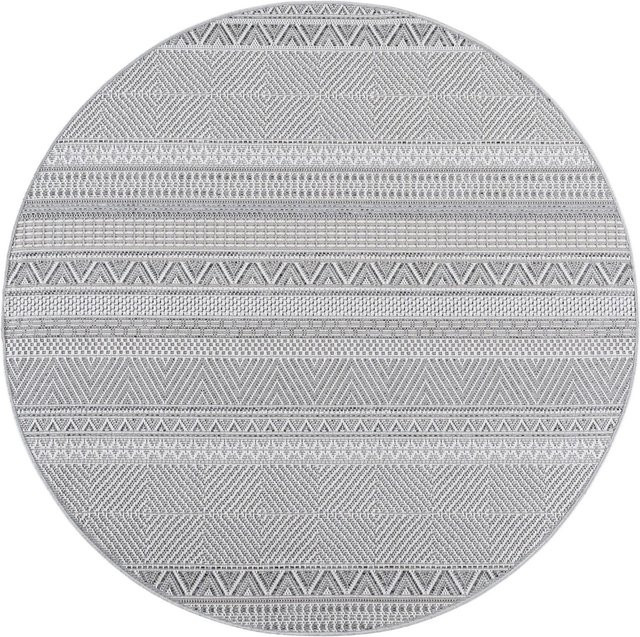 Ayyildiz Outdoor-Teppich Desert 1303 Grau rund Durchmesser: 120 cm - Bild 1