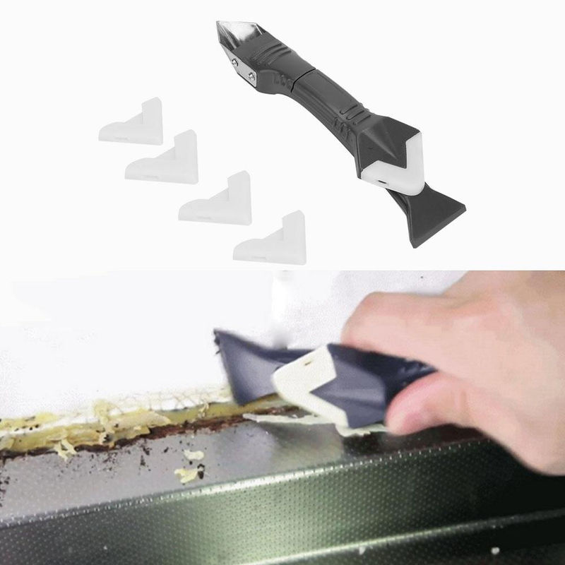 Fishine Dichtstoffspachtel und Winkelkratzer Set zur Silikonentfernung und Fugenbearbeitung in Weiß - Bild 3