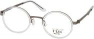 Mister Spex Collection Kite Korrektionsbrille, Rund, Vollrand, Unisex, grau transparent - Bild 1