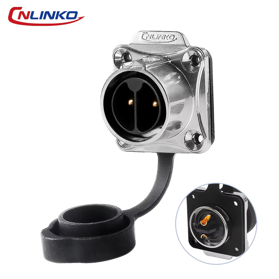 CNLINKO LP20 IP68 Wasserdichter Ellbogenstecker Halbmetallischer Schweißverbinder für industrielle Anwendungen 2 bis 14 Pin 90 Grad - Bild 3