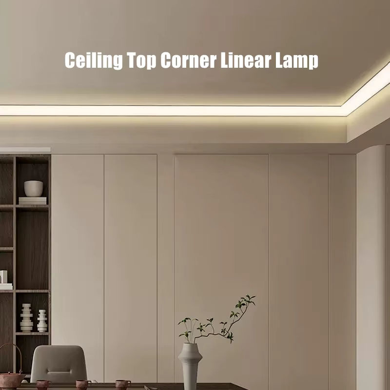 Khelse LED Aluminium Profil V Form Lineare Lampe in Weiß für Decken und Wandecken - Bild 4
