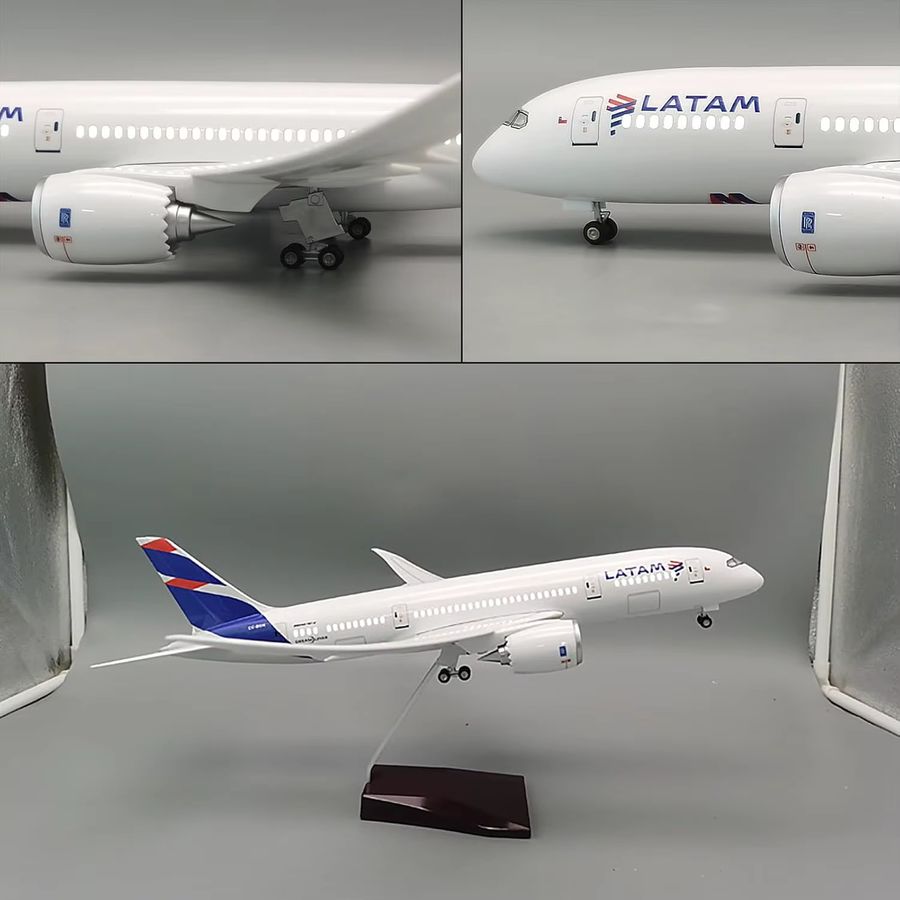 ZOCO Flugzeugmodell LATAM Aviation Boeing 787-8 Chile Maßstab 1:135 aus ABS und Harz - Bild 4