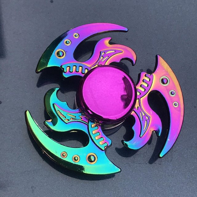 PRELEXT Metall Regenbogen Fidget Spinner, R188 Stummlager, EDC Hand Spinner, Gyroskop, Spielzeug - Bild 1