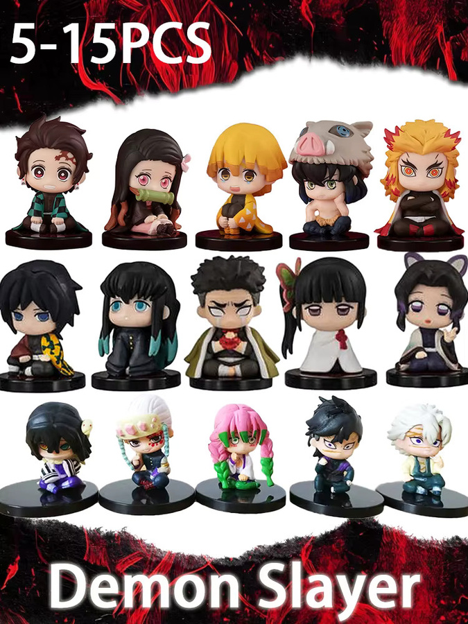 Bandai Demon Slayer Q Posket Figur, 5-teiliges Set, Kunststoff - Bild 4