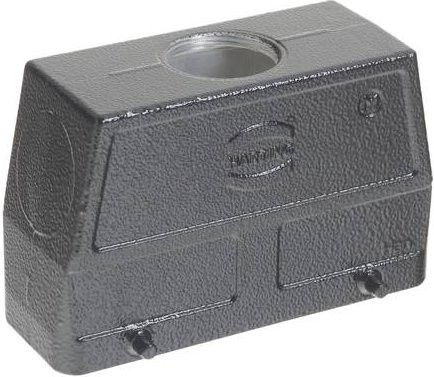 HARTING Tüllengehäuse 19 30 724 0427 in Schwarz aus Aluminium - Bild 1