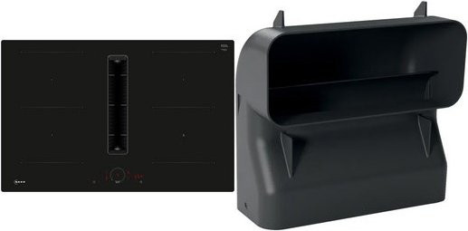 Neff V58NHQGA6 Autark-Induktionsfeld mit Dunstabzug, Set aus V58NHQ4L0 und Z861SB4, rahmenlos, Schwarz, Smart Home Integration mit App-Steuerung und WiFi - Bild 1