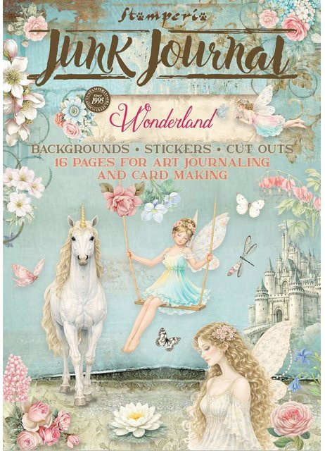 Stamperia Junk Journal Book Wonderland in Multicolor, Format A4, B/T/H: 22,0 x 24,0 x 24,0 cm - Bild 1