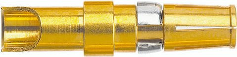 HARTING Crimpkontakt 09 69 182 5422 aus Kupferlegierung mit Goldbeschichtung - Bild 1