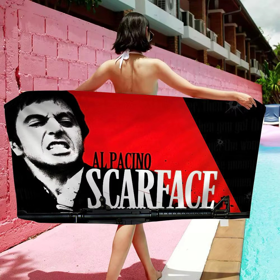 Potdemiel Scarface Badetuch aus Mikrofaser für Kinder, weich und wasserabsorbierend, mehrfarbig - Bild 6