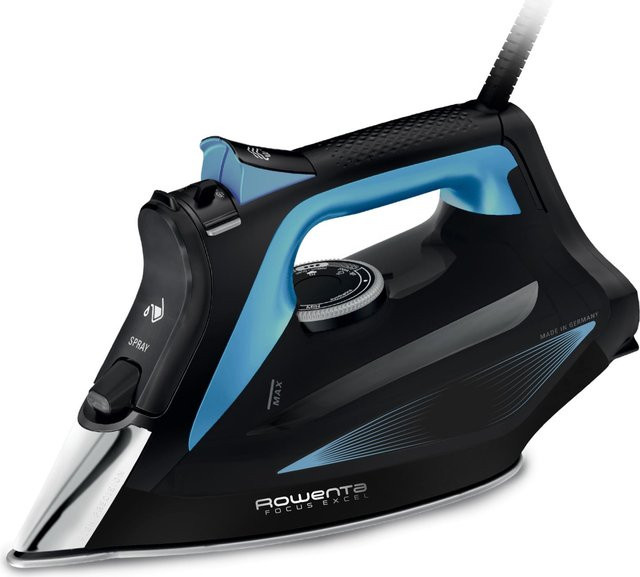 Rowenta Focus Excel Dampfbügeleisen DW5310 in Schwarz/Blau mit 2700 W und Mikrodampf-Funktion - Bild 1