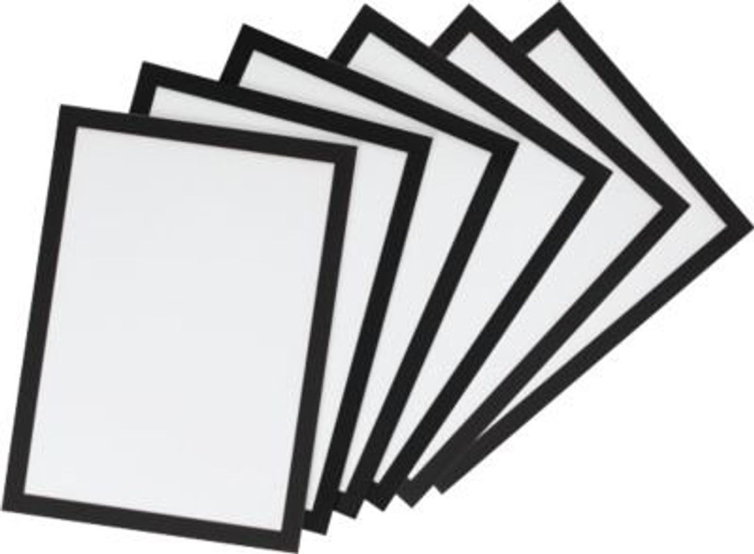 Durable Inforahmen Duraframe DIN A3, schwarz, 6er Set mit aufklappbarer Front zur Wandmontage - Bild 1