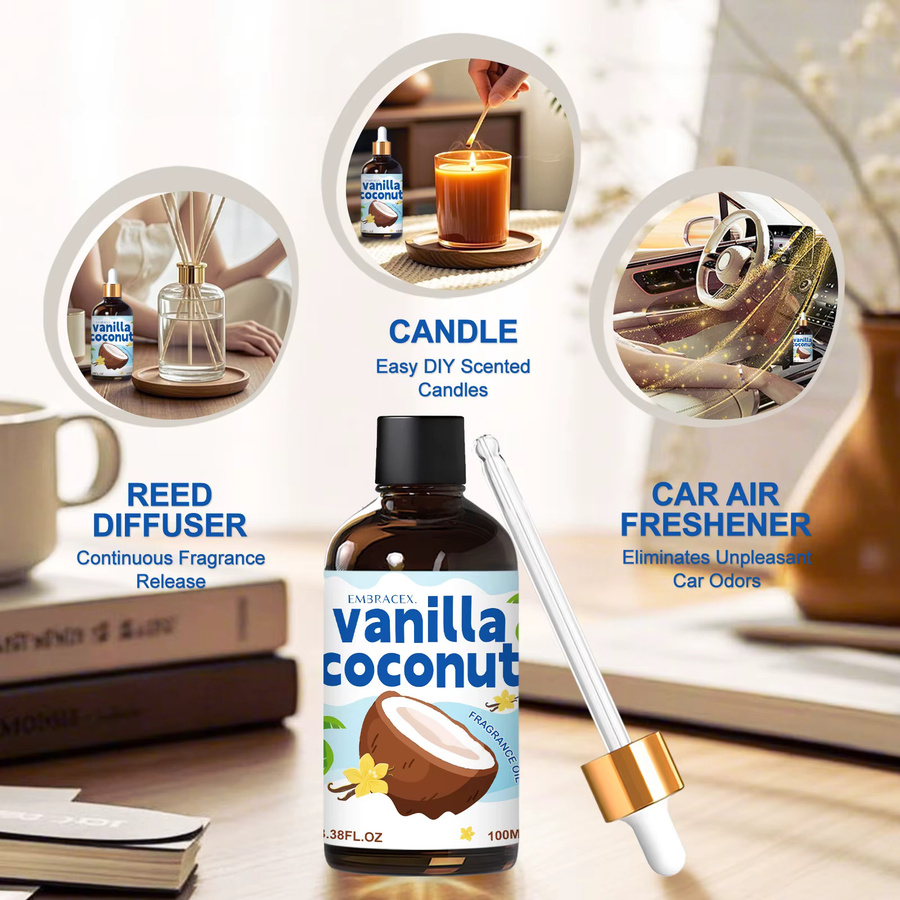 Embracex Vanille-Kokosnuss Öl, 100 ml, Unisex - Bild 4