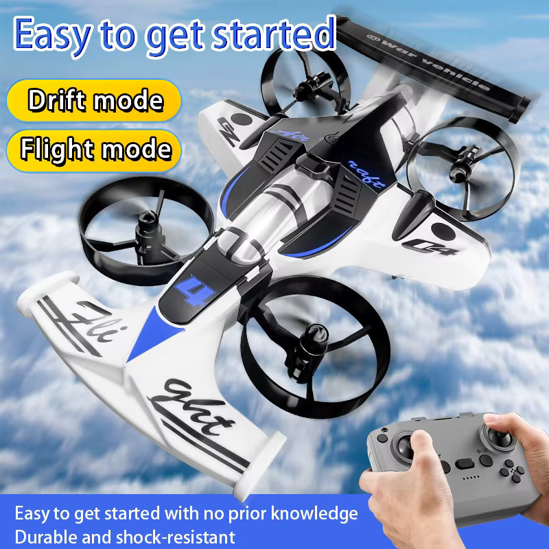 CONUSEA CZ04 Land-Air Dual-Use Quadrocopter Drifting Toy Car, 2 in 1 RC Drone Modell, Fernbedienung, Flugzeug - Bild 5