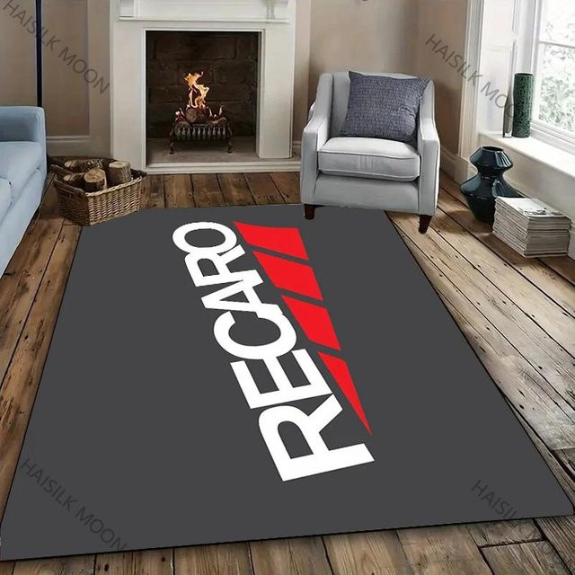 Recaro Logo Teppich in Schwarz für Wohnzimmer, Schlafzimmer oder Büro, B/T: 60 x 40 cm - Bild 1