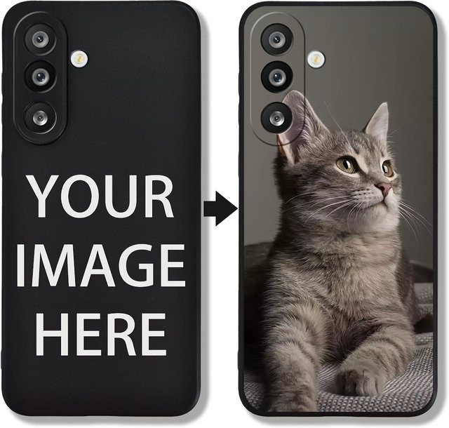 Personalisierte Fotohülle für Samsung Galaxy A20 bis A34 (4G/5G) in Schwarz - Bild 1