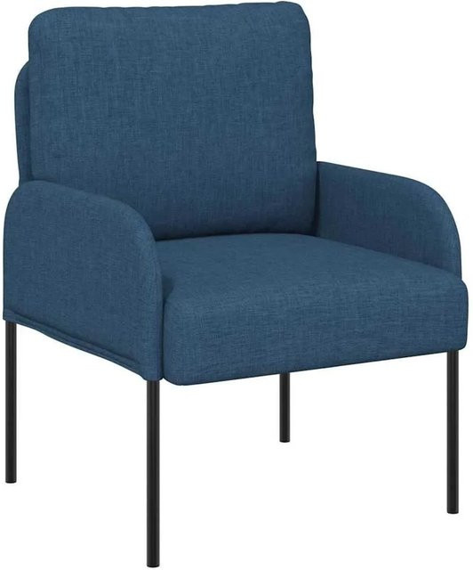 vidaXL Sofa mit Kissen in Blau aus Sperrholz und Polyester - Bild 1