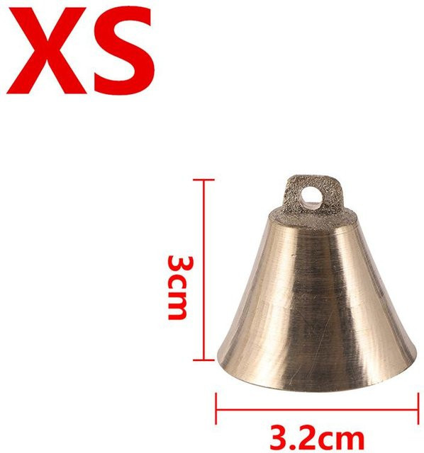 GYROBALL Kupferglocke in Gold als handgekurbelte Viehglocke für Rinder, Schafe und Pferde - Bild 1