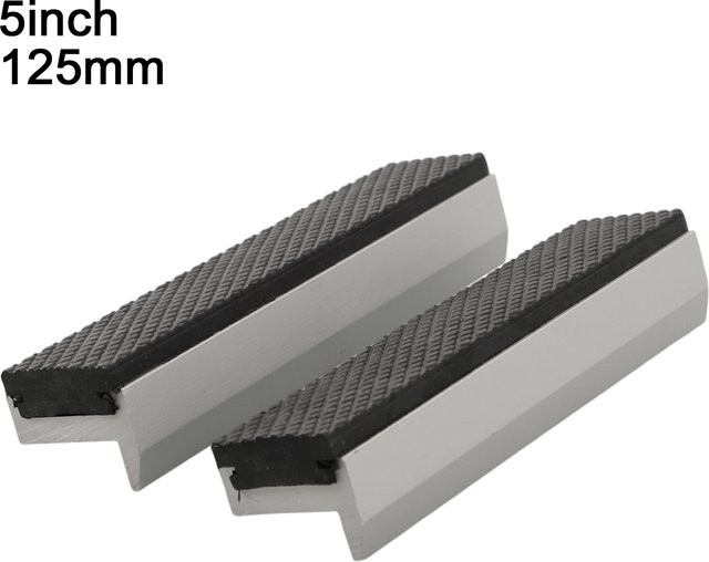 DAZZLEEX 2er-Set magnetische Schutzabdeckungen für Schraubstock aus Aluminiumlegierung und Gummi für 3 bis 8 Zoll Backen - Bild 1