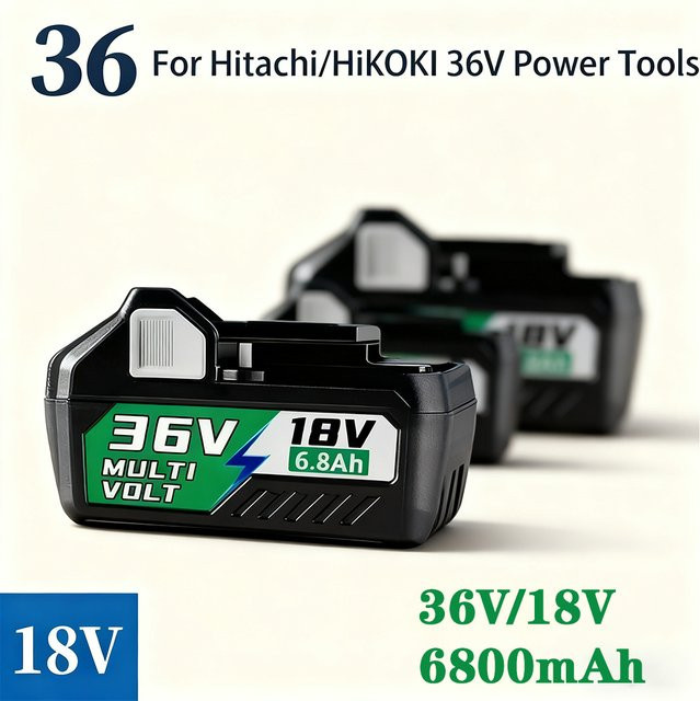 HiKOKI Li-Ionen-Akku 18 V 6,8 Ah in Schwarz für Multi-kompatible Werkzeugersatz BSL1850 BSL1860 BSL1840 DS18DSL C18DSL - Bild 1