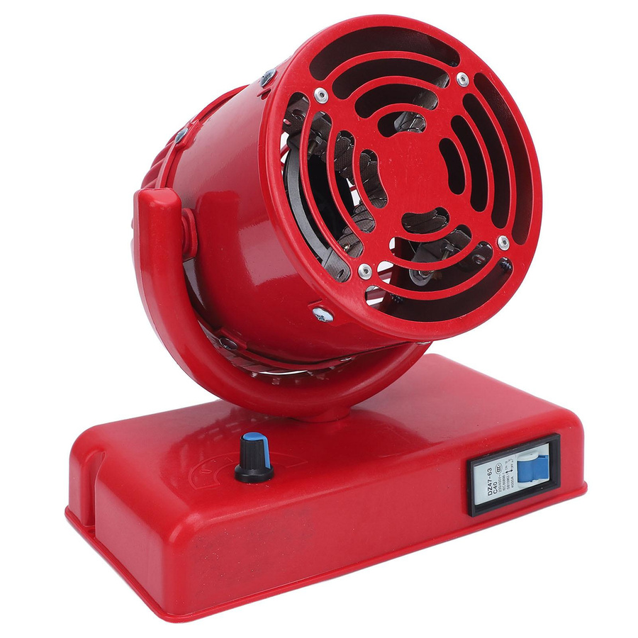 Fishine Elektrischer Heizlüfter mit Warm- und Kaltfunktion, 300W, DC24V, Rot - Bild 2