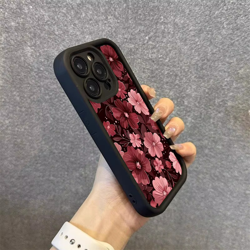 Handyhülle mit rosa rotem Blumenmuster für Xiaomi Mi 15T 14T 13 12 Pro Ultra 5G und Poco Modelle - Bild 3