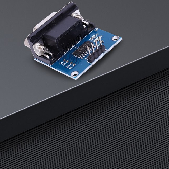 Shunmaii MAX3232 RS232 zu TTL Serieller Port Konverter mit DB9 Weiblichem Stecker, Blau - Bild 1