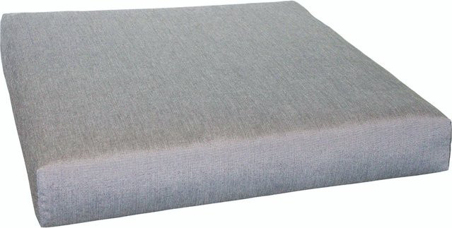 Lounge Sitzhocker mit Kissen in quadratischer Form, B/T/H: 68 x 68 x 15 cm - Bild 1