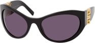 Givenchy GV 40073I Sonnenbrille, Cat-Eye, Vollrand, Kunststoff, Damen, black grey - Bild 1