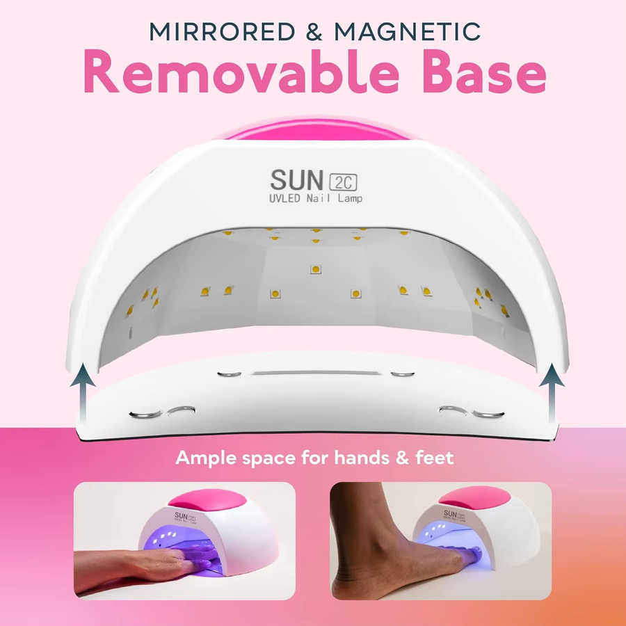 LINMADA SUN2C UV-LED-Nagellampe, 48 W, Weiß - Bild 2