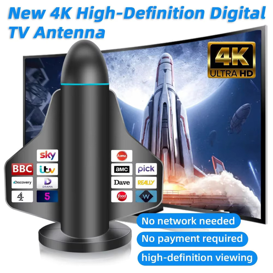 YUNYINMING Indoor HD Digital TV Antenne für HDTV in Schwarz - Bild 2