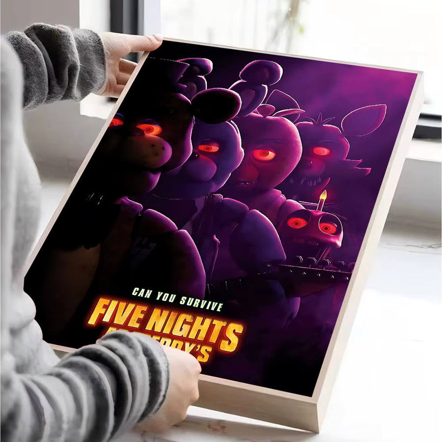 Beast Kingdom FNaF Five Nights At Freddy's Selbstklebendes Kunstposter, Mehrfarbig, Rechteckig - Bild 4