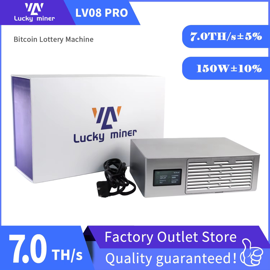 Lucky Miner Solo-Mining-Anlage Bitcoin-Lotto-Maschine Silber 0,5~7TH/s - Bild 2