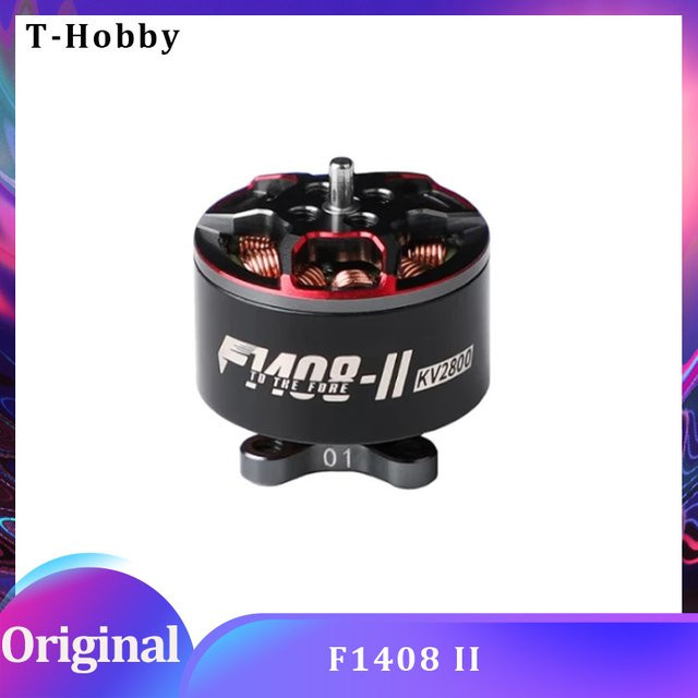 T-Hobby F1408 II Cinewhoop Bürstenloser Motor für FPV Renndrohnen 3-4 Zoll, 2800KV (4-6S) oder 3950KV (3-4S), Schwarz - Bild 1