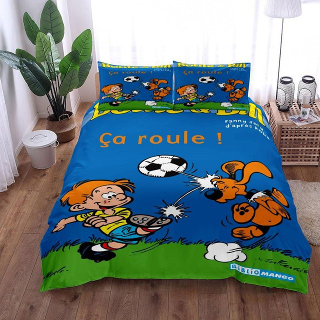 Boule N Bill Kinder-Bettwäscheset aus Mikrofaser mit Motiv, Mehrfarbig, B/H: 140 x 210 cm - Bild 1