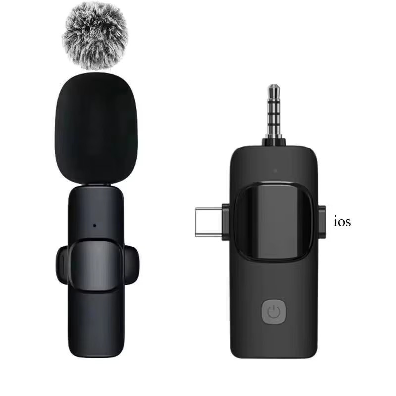 Basix Kabelloses 2,4G Lavalier-Mikrofon für iPhone und Android in Schwarz - Bild 4