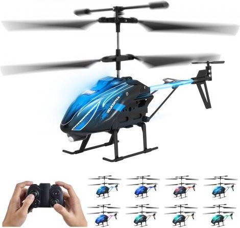 VEVOR RC-Helikopter, ferngesteuerter Hubschrauber, mit LED-Leuchten, ab 8 Jahren - Bild 1